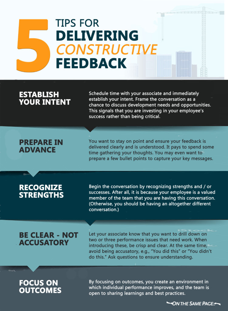 5 tips for feedback - On The Next Page